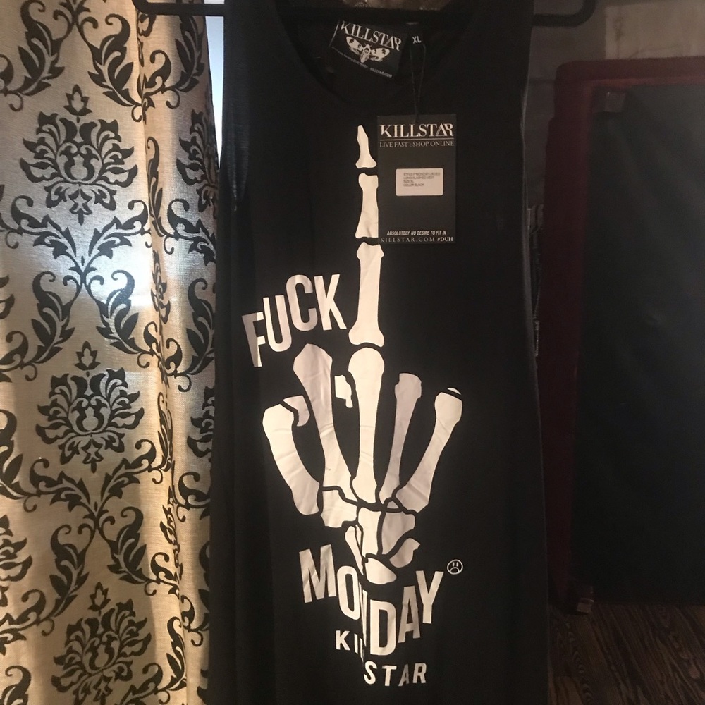 Killstar F Monday Destroyed Tank XL Dollskill $25